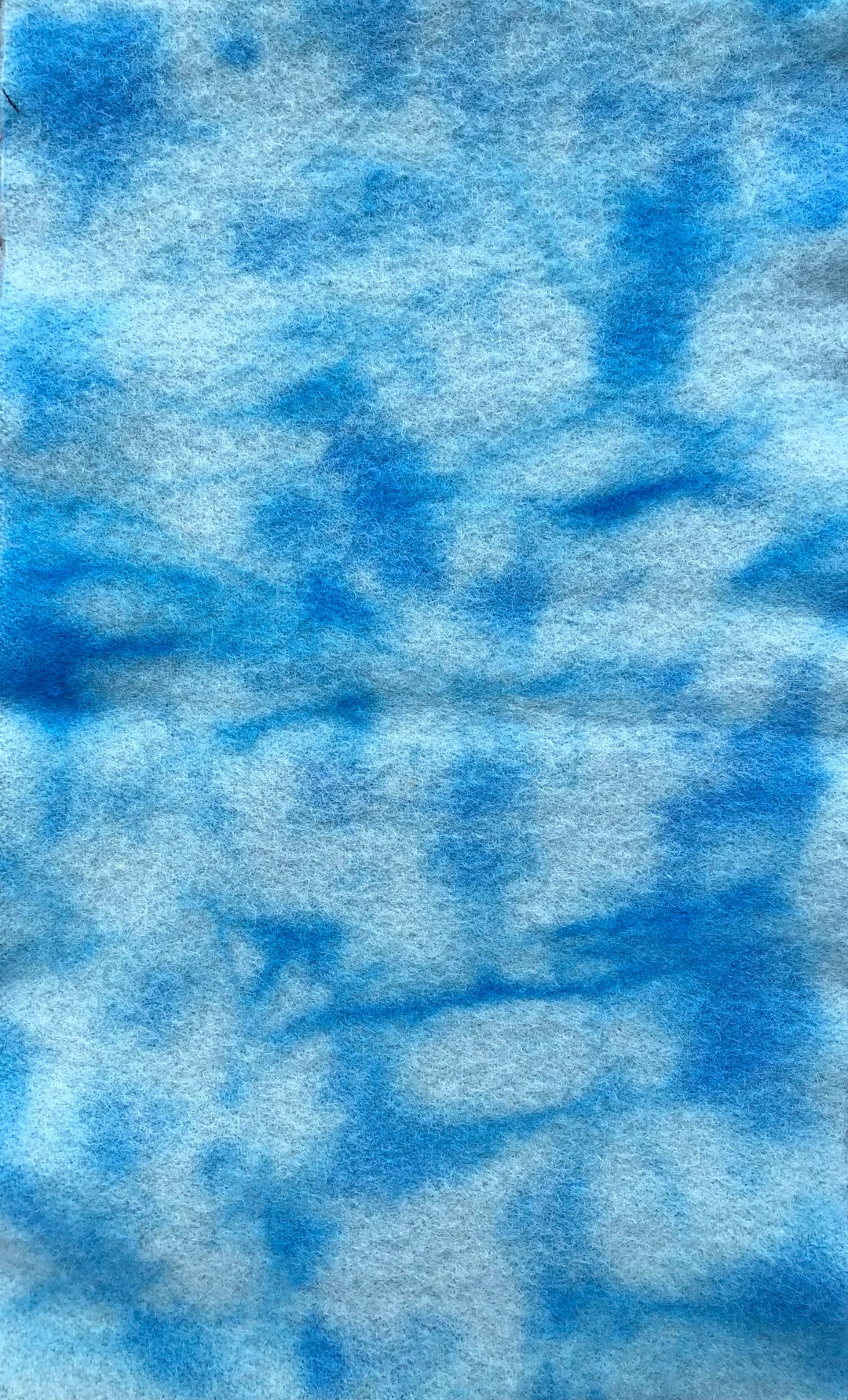Blanket Weight Wool Fabric Dyed Blue Etsy