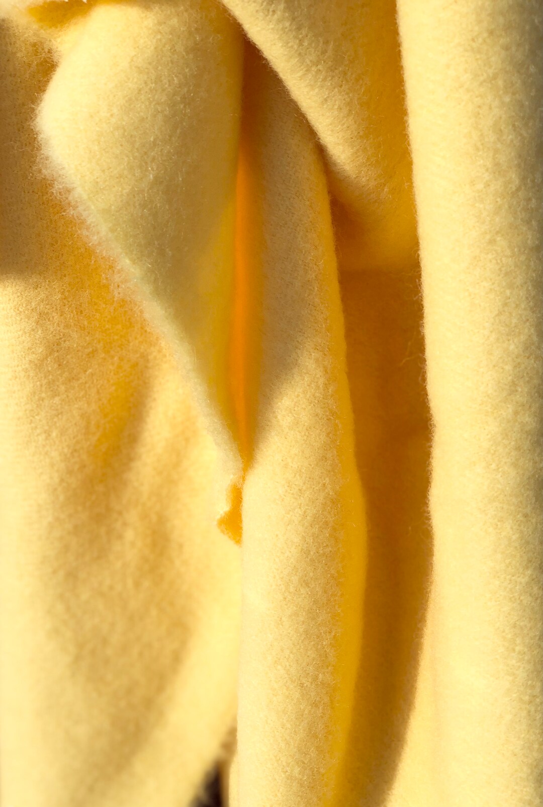 Yellow Blanket Weight Wool Fabric, Rug Hooking, Applique Etsy