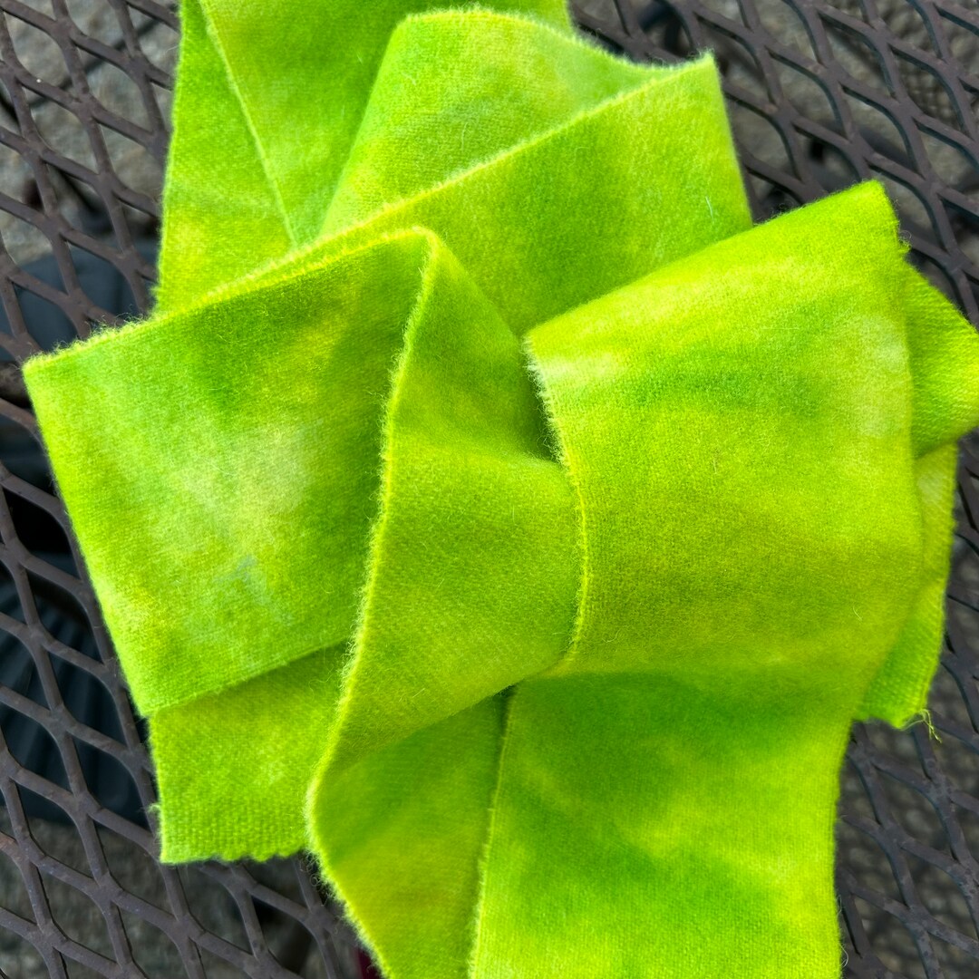 Chartreuse Green Texture Wool Fabric for Rug Hooking & Applique - Etsy