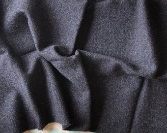 Dark Gray Wool Fabric | Medium Weight Material | Rug Hooking | Applique
