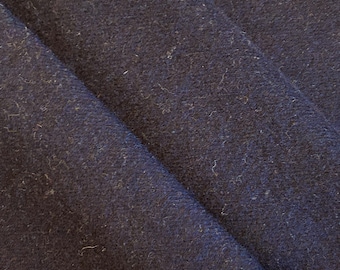 Navy Blue Wool Fabric for Rug Hooking and Applique