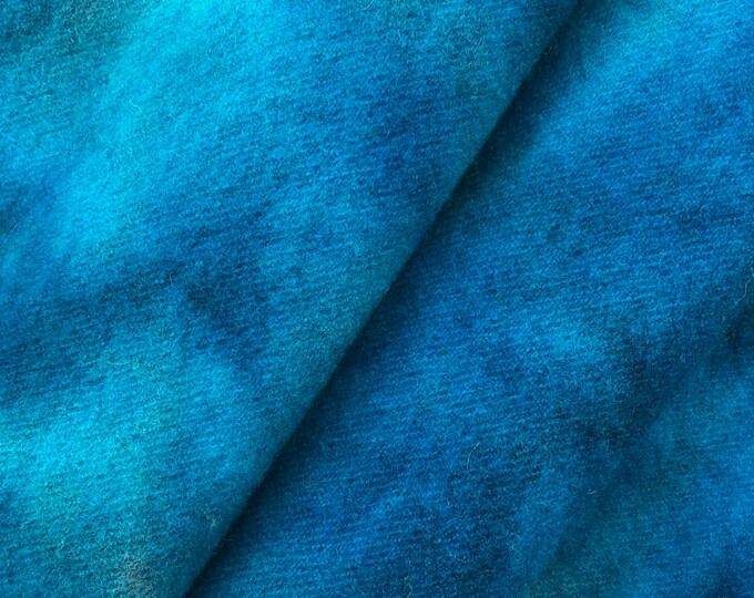 Wool Fabric Dyed Denim and Imperial Blue, Medium Weight, Rug Hooking ...