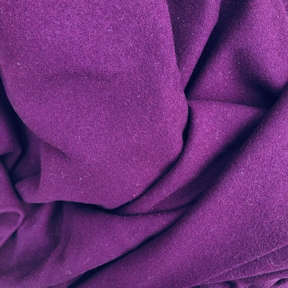Purple Wool Fabric Etsy