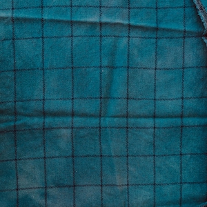 Wool Fabric Dyed Turquoise