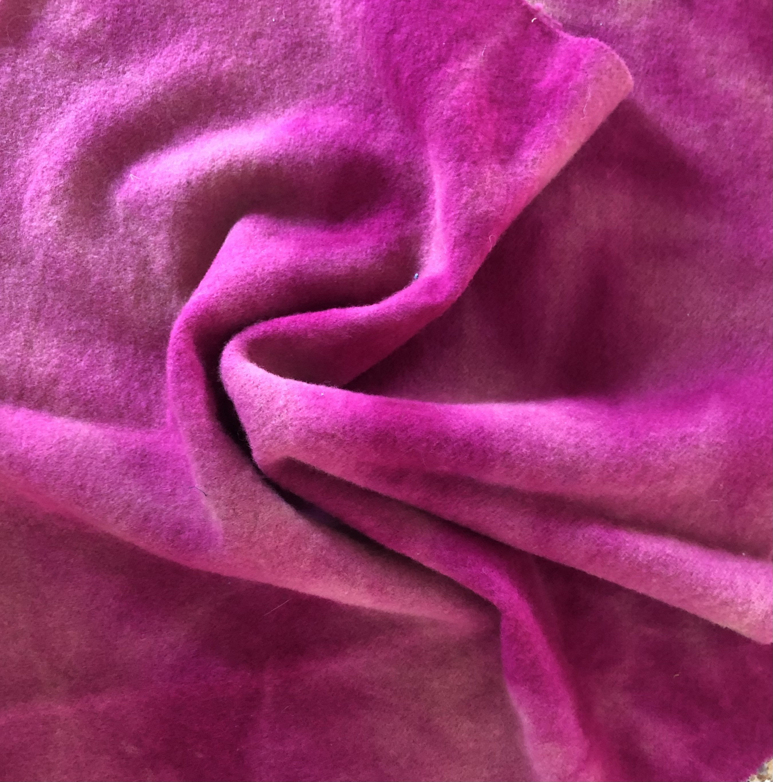 Wool Fabric Dyed Pink | Etsy