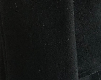 Black Wool Fabric for Rug Hooking & Applique