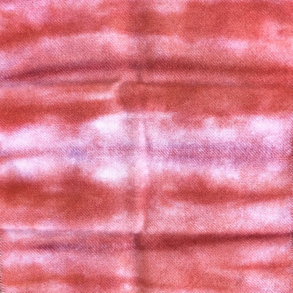 Wool Fabric Dyed Various Shades of Salmon