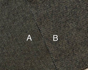 Greenish Gray Wool Fabric, Medium Weight
