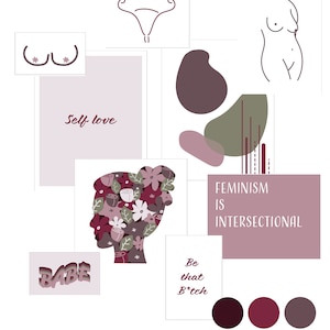 Feminist Gallery Wall Set, Digital Download