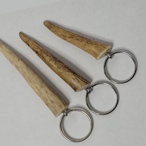 Hand Made Deer Antler Keychain