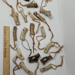 Hand Made Deer Antler Whistle