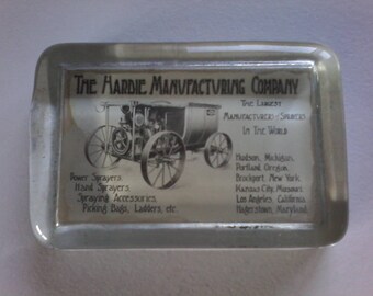 Antique Abrams Paperweight Harde Manufacturing Company Advertising Sprayers