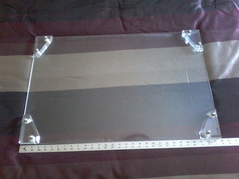 Acrylic Lucite Desk Top Blotter Calender Art Bolster Drawing Image 0 1