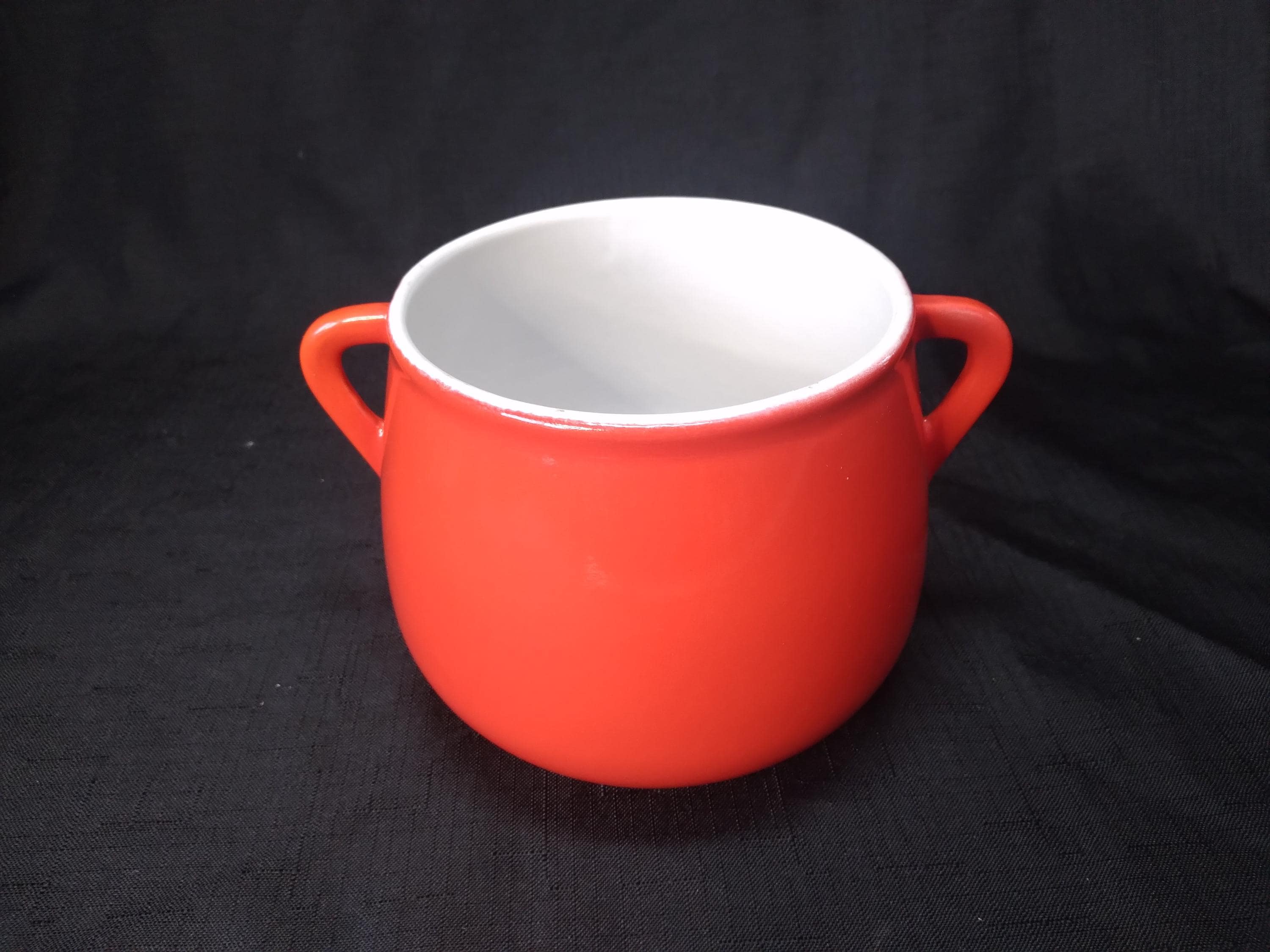 LE CREUSET シトラス 4L ビーンポット Vintage Le Cruset Flame Orange Enameld Cast Iron Bean Pot RARE - Etsy