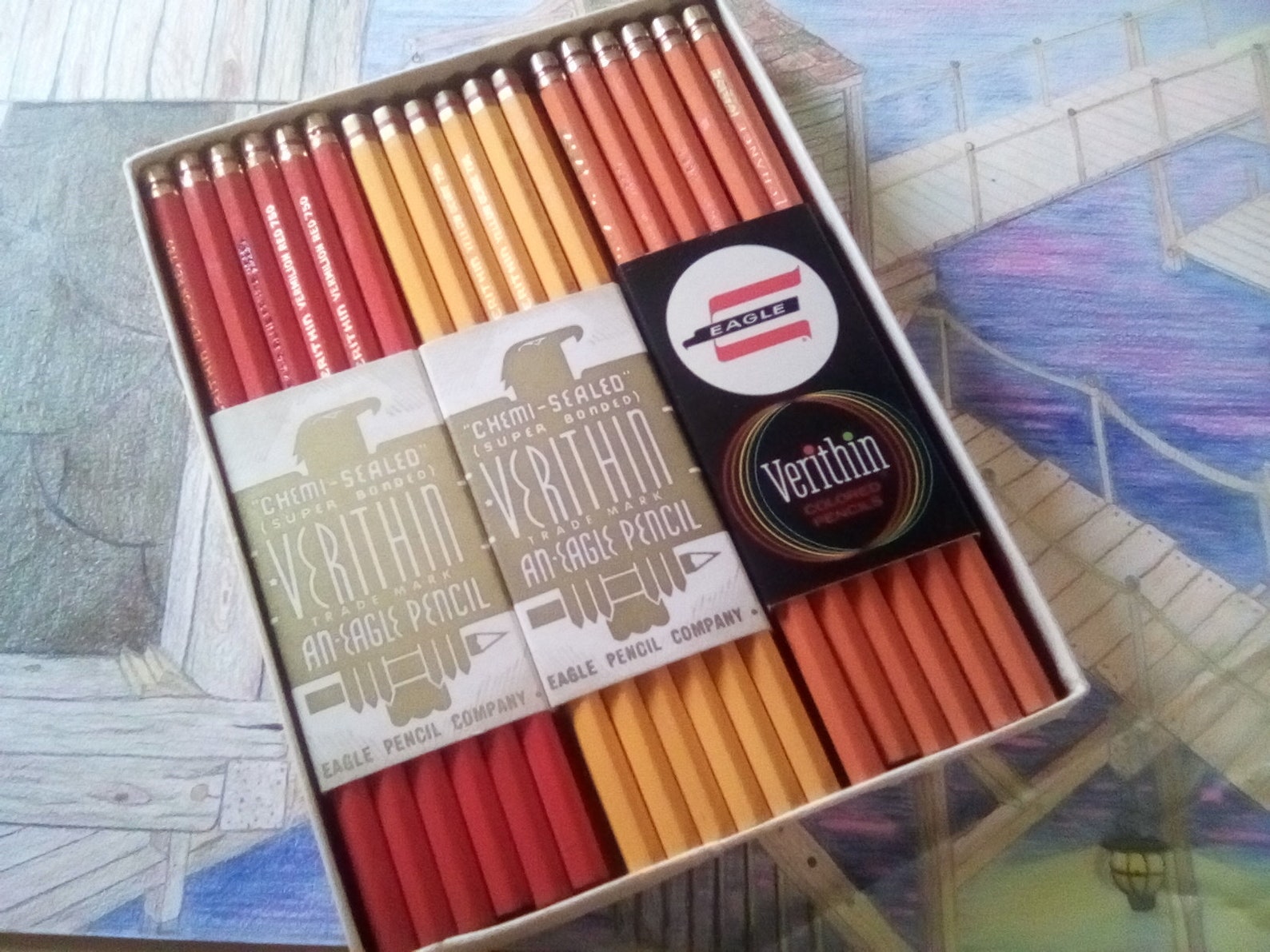 Eagle Verithin Colored Pencils NEW Old Stock Single Pencil Etsy