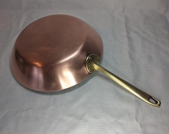 Paul Revere Ware Signature Series 83 Solid Copper Skillet 10" Fry Pan