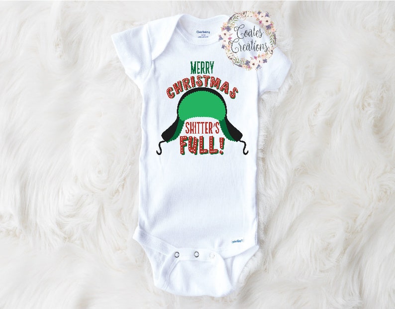 Merry Christmas Shitters Full onesie//funny christmas | Etsy