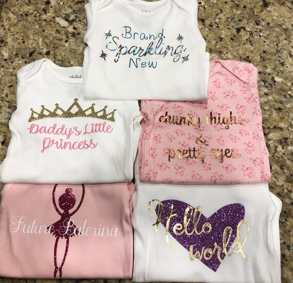 etsy baby girl onesies