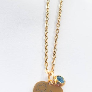 Te amo Mamá- Birthstone pendant I love you mama