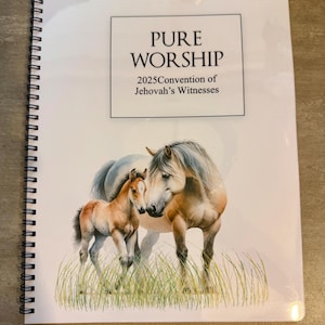Convención de los Testigos de Jehová "Adoración Pura" 2025 - Encuadernación en espiral - Tamaño carta