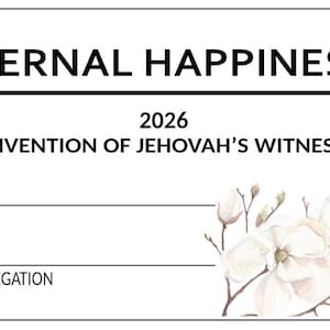 2026 Eternal Happiness Metal Convention ID Badge/Lapel Card