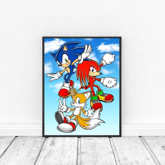 Sonic/knuckles/tails Print | Etsy