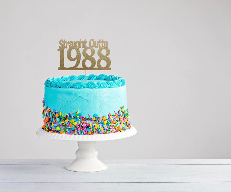 Thirtieth Birthday Cake Topper 40th Birthday Cake Topper Etsy