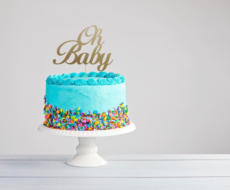 Oh Baby Baby Shower Cake Topper Gender Neutral Baby Shower Etsy Oh Baby Baby Shower Cake Topper Gender Neutral Baby Shower Etsy