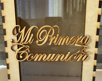 Caja Mi Primera Comunión de Madera MDF 5 mm