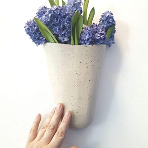 Stoneware Wall Pocket Planter Wall Hanging Planter Flower Pot Hanging Plant Holder Vase Wallvase Bowl