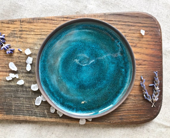 Wedding Gift Handmade plate Handmade Pottery Cappuccino Ceramic Plate Serving Plate Serving plate Housewarming Gift