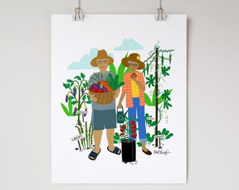 Lolo & Lola in their Garden