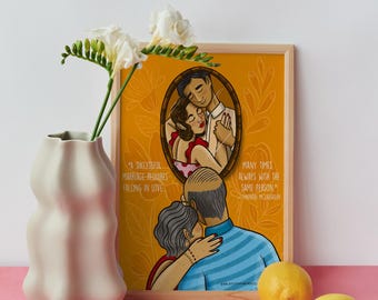 Reflection is available as Valentine's Day Flat Card or 11 x 14" print