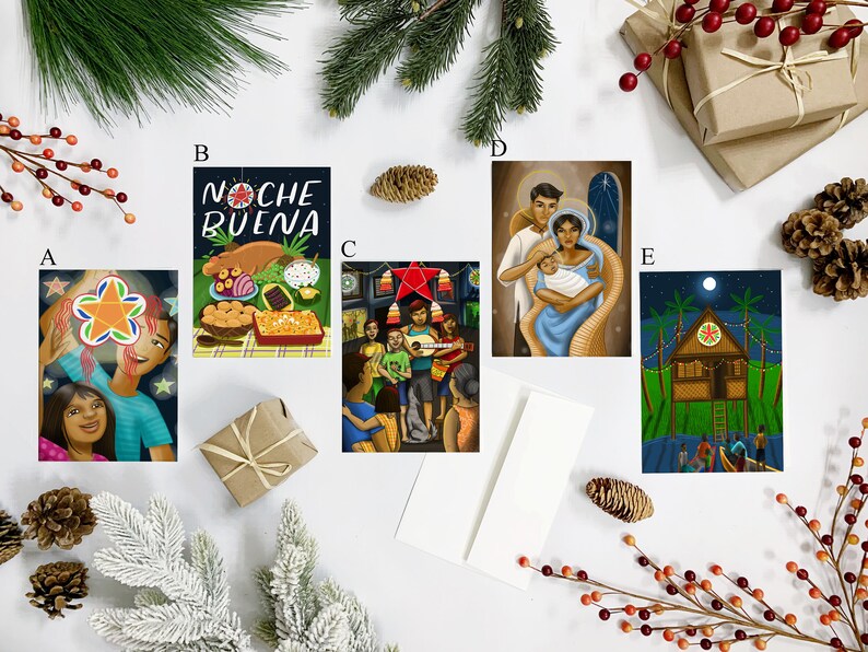 Choose 10 Holiday Greeting Cards Tagalog Pasko Christmas Etsy