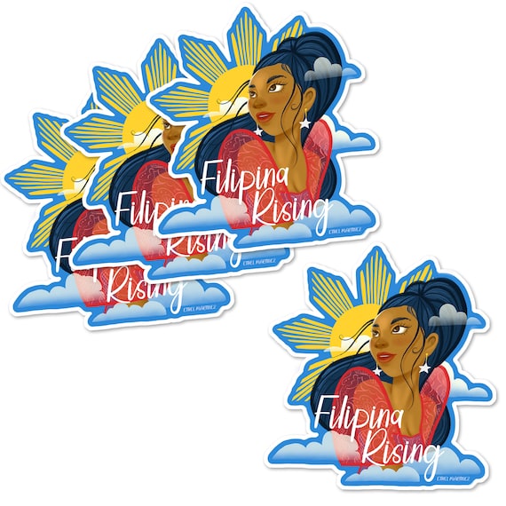 Filipina Ube Dessert Sticker: Pinay Pride, Empowering Feminism