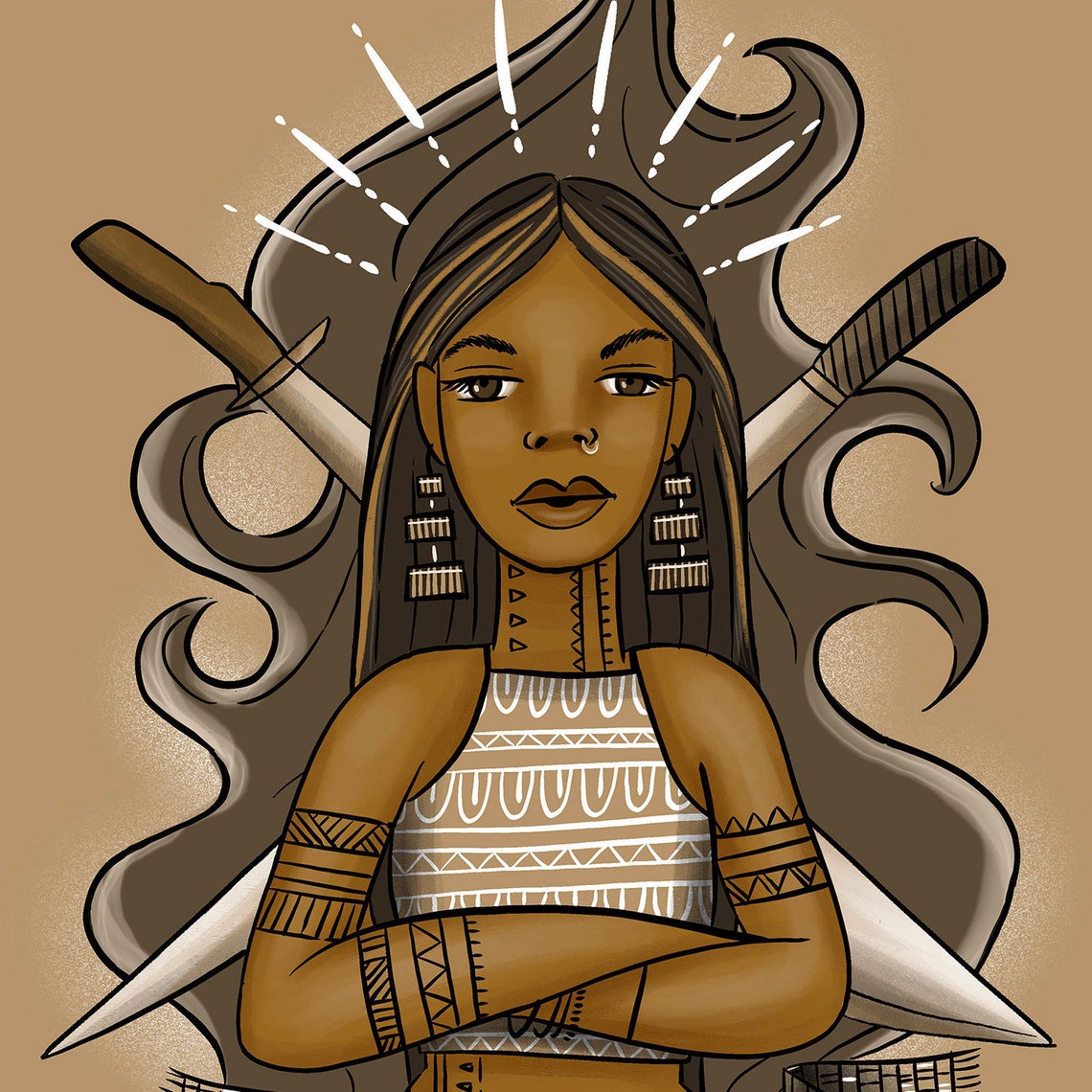 Babaylan Archetypes Filipina Filipino Art Illustration | Etsy