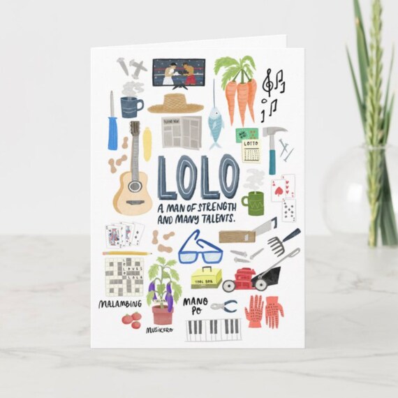 Many Occasions Lolo Maligayang Kaarawan Greeting Card Etsy