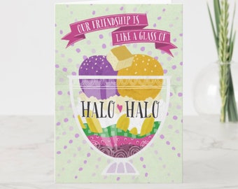 Halo-Halo Besties Greeting Card