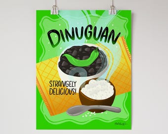 Dinuguan with Rice Food Art