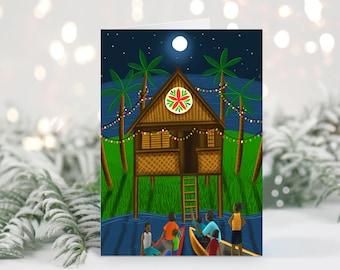 Bahay Kubo Greeting Card