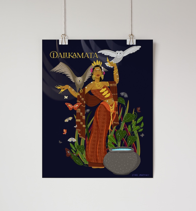 Dalikamata Print: Visayan Goddess, Filipino Art - REVAMP image 1