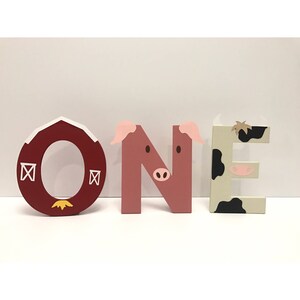 Barnyard Birthday Letters (price is per Letter), Farm Animal Birthday ...