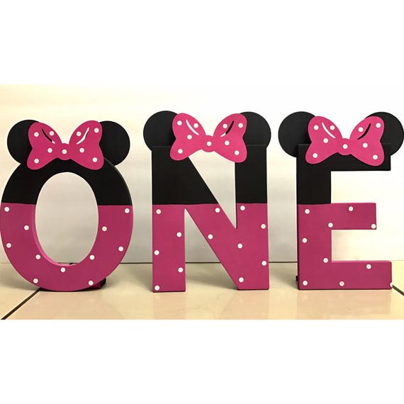 Minnie Mouse Birthday Party price is per Letter Minnie Birthday Minnie  Mouse Party Minnie Letters Minnie Mouse Birthday Party - Etsy