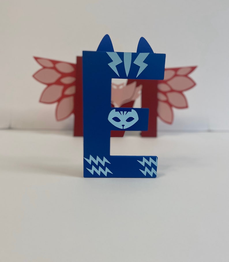 PJ Masks Birthday Letters PJ Masks Party Decor Catboy - Etsy