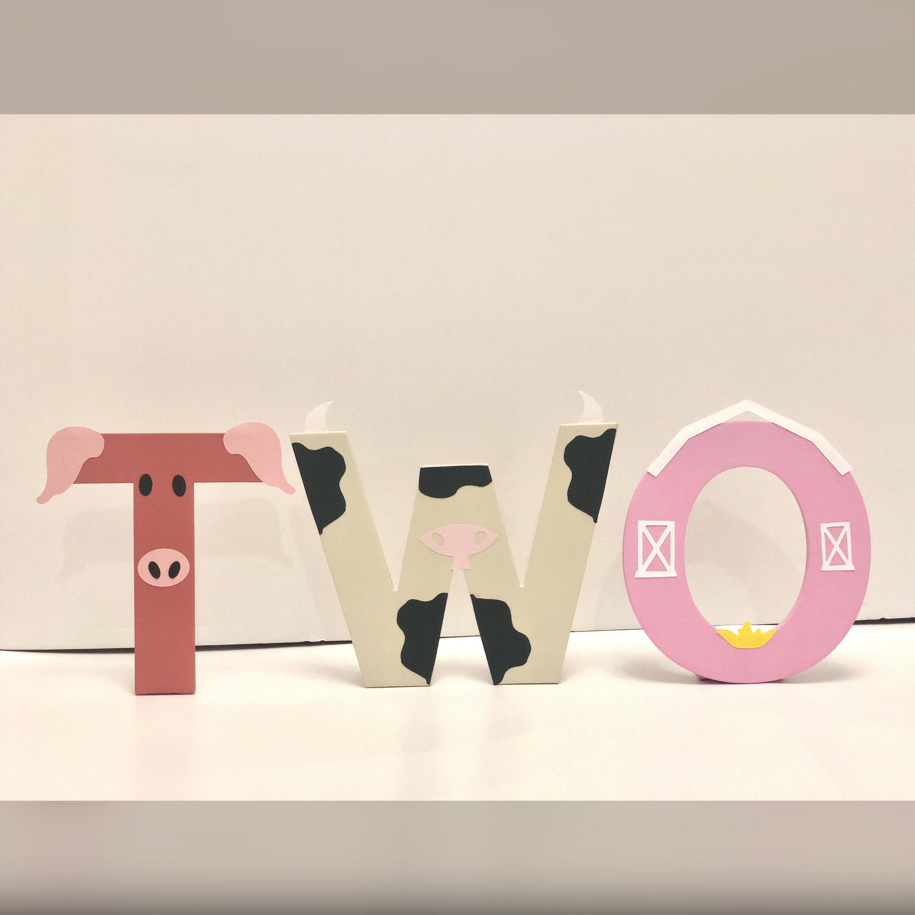 Barnyard Lettering Barnyard Birthday Letters (price is per Letter), Farm Animal Birthday ...