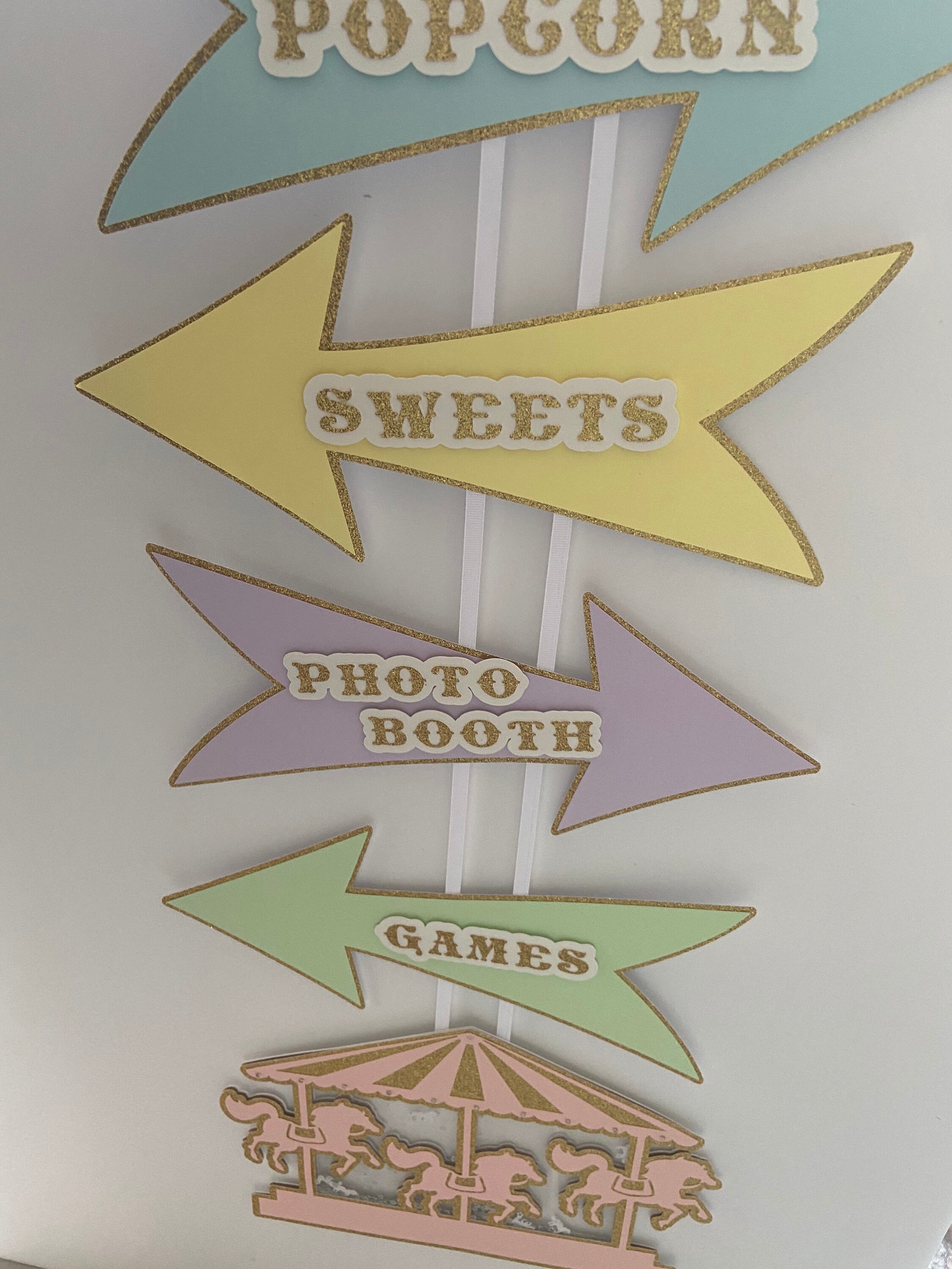 Carousel Theme Welcome Sign for Baby Shower | Carnival Birthday Party ...