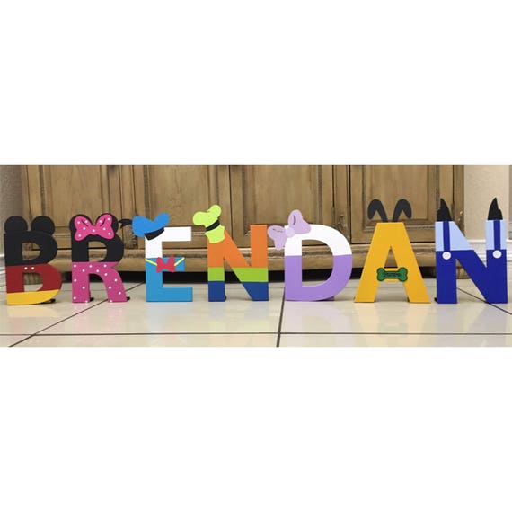 Mickey Mouse Clubhouse Letters Mickey Mouse Party Letters - Etsy