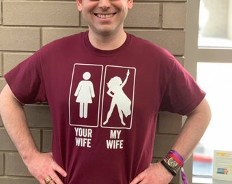 Your Wife ( Basic). My Wife  ( An Essential Oil Superhero)  - Essential Oil Men's shirts  | doTERRA Men | Young Living Men