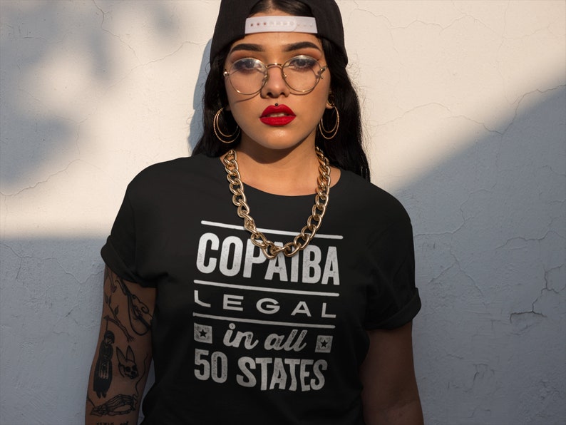 COPAIBA: Legal in all 50 States Slim Crew Essential Oils Shirt doTERRA Funny Oil Tshirts CBD image 1