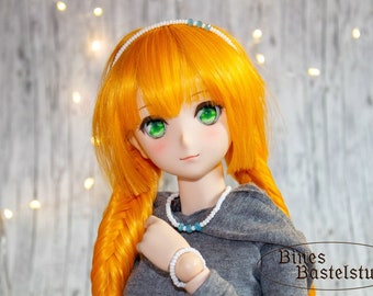 Weiß Eisblau Perlen Schmuck Set für Dollfie Dream, Smart Doll, SD, 1/3 BJD, Perlen Schmuck, Weiß Schmuck Set, Set Dollfie Dream, Eisblau Set